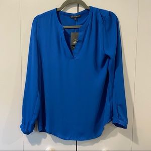 NWT Adrianna Papell Blouse in Royal Blue